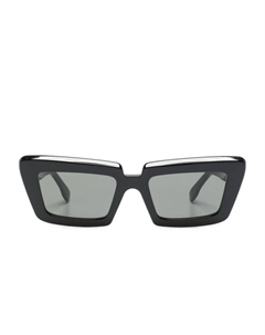 Солнцезащитные очки Coccodrillo в прямоугольной оправе, черный Retrosuperfuture