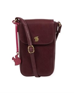 Маленькая кожаная сумка через плечо 'Buzz', фиолетовый Conkca london