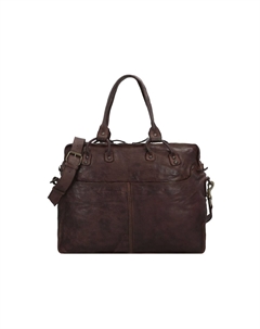 Кожаный портфель Submarine с отделением для ноутбука 40 см HAROLD'S, коричневый Harold's