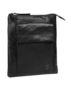 Сумка через плечо, натуральная кожа, черный Spikes & sparrow