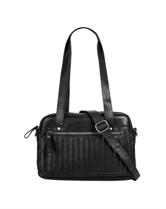 Сумочка, натуральная кожа, черный Spikes & sparrow