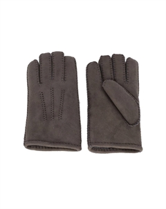 Кожаные перчатки, серый Joop