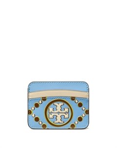 Картхолдер с тисненым логотипом, синий Tory burch