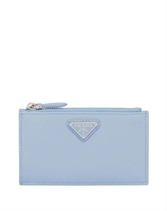 Картхолдер с логотипом, синий Prada