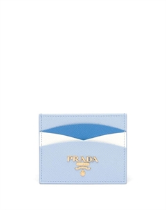Картхолдер с логотипом, синий Prada