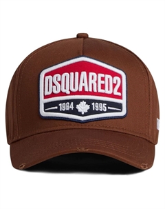 Бейсболка с вышитым логотипом, коричневый Dsquared2