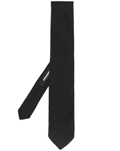 Галстук с узором, черный Dsquared2