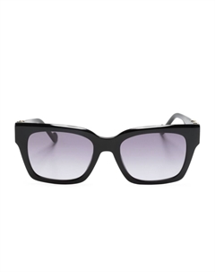 Солнцезащитные очки в прямоугольной оправе, черный Liu jo