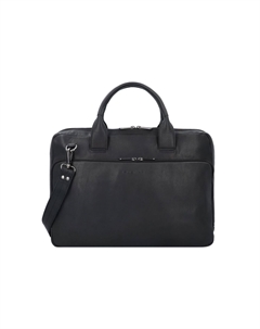 Кожаный портфель Petronas с отделением для ноутбука 40 см PLEVIER, черный Plevier