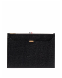 Клатч среднего размера на молнии, черный Thom browne