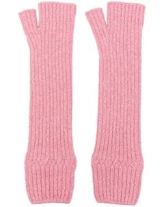 Кашемировые перчатки-митенки, розовый Barrie