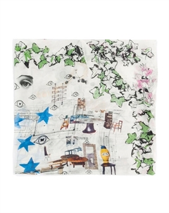 Шарф x L'Eclaireur 'Los Angeles', белый Faliero sarti