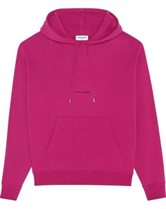 Толстовка Logo Hooded Sweatshirt 'Fuchsia/Noir', розовый Saint laurent