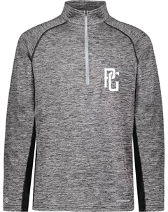 Мужской пуловер на выносливость CoolCore с молнией 1/2, черный Perfect game