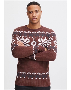 Свитер вязаный RUNDHALS NORWIG, цвет wine red m Solid