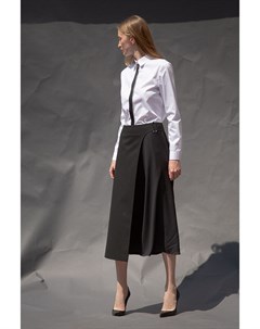 Удлиненная юбка миди с асимметричной вставкой Vassa&co