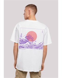 Футболка с принтом KANAGAWA WELLE JAPAN, цвет weiß F4nt4stic