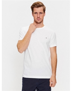 Футболка узкого кроя, белый Gant