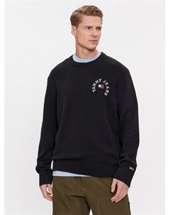 Пуловер свободного кроя, черный Tommy jeans