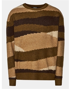 Свитер обычного кроя, коричневый Indicode