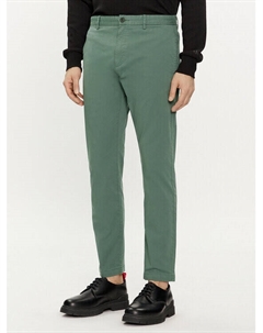 Узкие брюки чиносы, зеленый Hugo