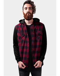 Толстовка на молнии Checked, цвет blk/burgundy/blk Urban classics