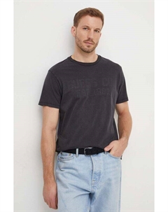 Хлопковая футболка, серый Guess