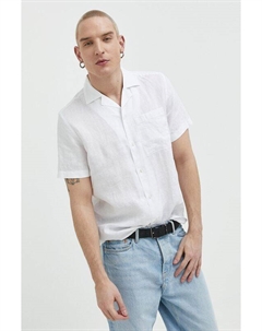 Льняная рубашка, белый Hugo