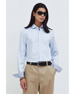 Хлопчатобумажную рубашку, синий Hugo