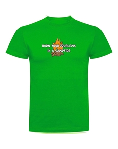 Футболка с коротким рукавом Burn Your Problems, зеленый Kruskis