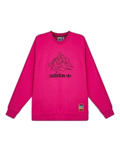 Толстовка originals Adv Crew Athleisure Casual Sports Round Neck Pullover Pink, розовый Adidas