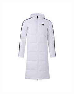 Пуховик 3ST Long Coat Outdoor Sports Hooded Stay Warm Down Jacket White, белый Adidas