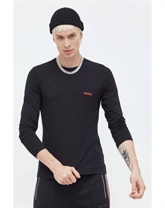 Комплект из 3 хлопковых домашних халатов с длинными рукавами, черный Hugo