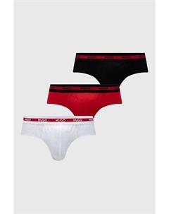 Трусы, 3 шт., красный Hugo