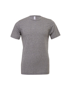 Однотонная футболка Triblend с круглым вырезом и короткими рукавами, серый Bella+canvas
