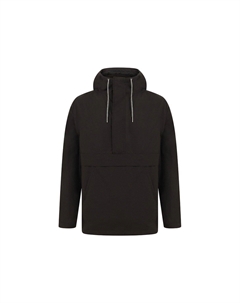 Пуловер с полумолнией на молнии, черный Front row