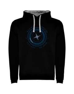 Худи Compass Two-Colour, черный Kruskis