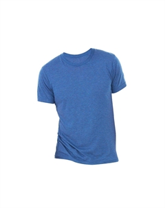 Однотонная футболка Triblend с круглым вырезом и короткими рукавами, синий Bella+canvas