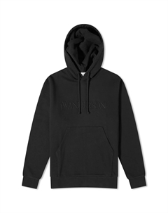 Худи Logo Embroidery Popover, черный Jw anderson