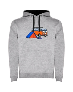 Худи Hippie Van Trek Two-Colour, серый Kruskis