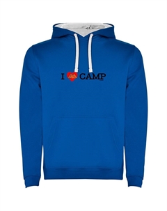 Худи I Love Camp Bicolor, синий Kruskis