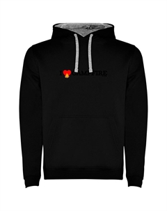 Худи I Love Campfire Bicolor, черный Kruskis