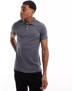 Темно-синяя рубашка-поло в деревенском стиле Scalpers