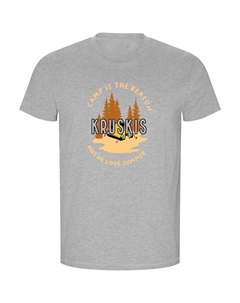 Футболка Camp Is The Reason ECO, серый Kruskis