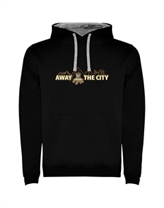 Худи Away From City Bicolor, черный Kruskis