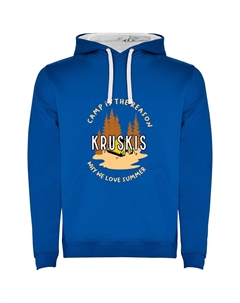 Худи Camp Is The Reason Bicolor, синий Kruskis