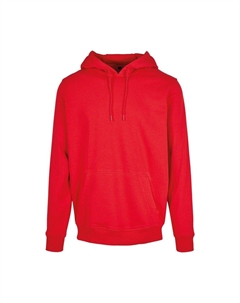 Тяжелый пуловер с капюшоном, красный Build your brand