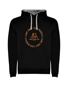 Худи Camp Away Bicolor, черный Kruskis