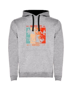 Худи Camper Life Two-Colour, серый Kruskis