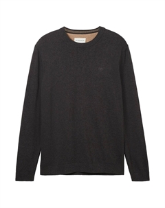 Свитер 1038426 Basic Knit Crew Neck, серый Tom tailor